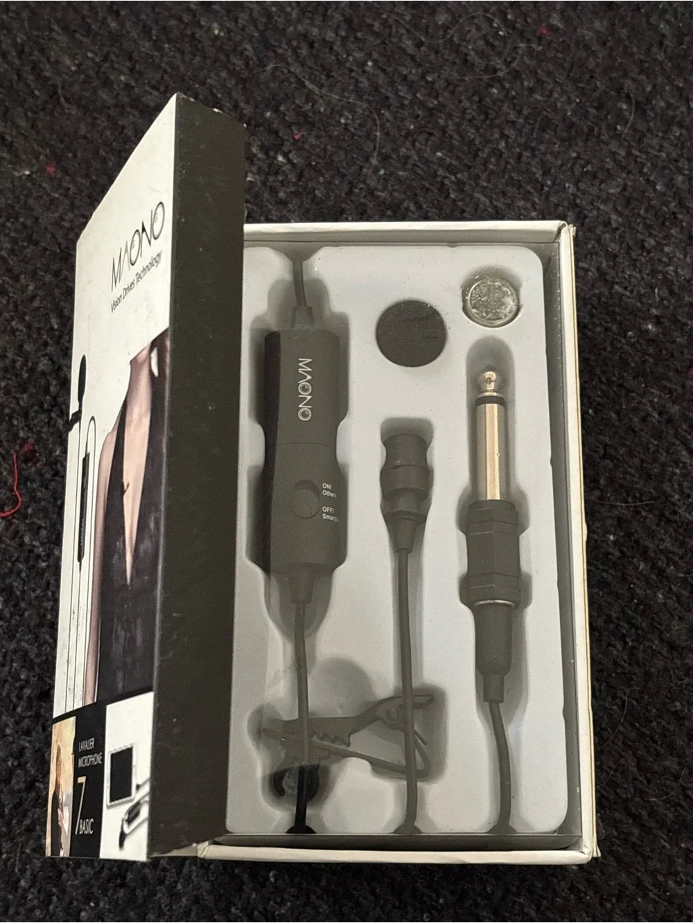 Macno Lavaliere Microphone - Black - Picture 2 of 5